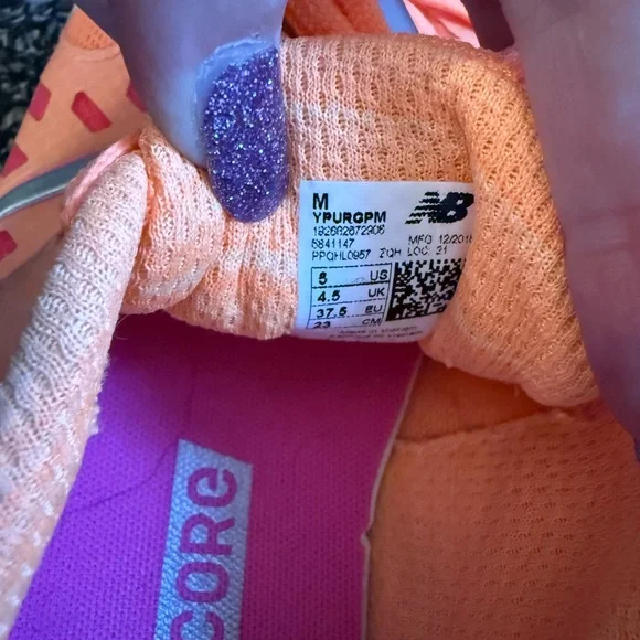 New Balance Kid’s Vibrant Orange Athletic Shoes - Picture 2 of 5